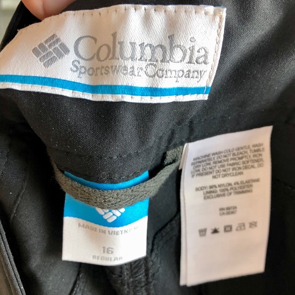 Columbia Omni Shade active pants! Black size 16. - Picture 8 of 8